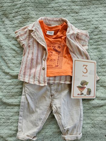 Ensemble printemps bébé garçon 3 mois