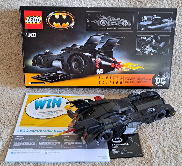Lego Tim Burton's Batman set 40433 - 1989 Batmobile Limited Edition - photo numéro 2