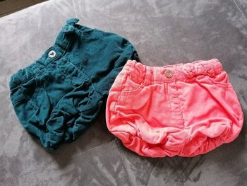 Lot 2 Shorts velours 3 mois Kiabi