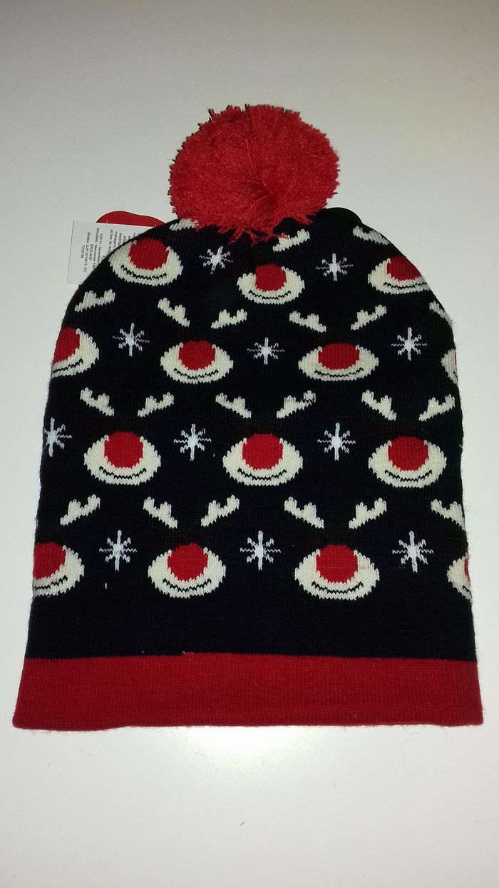 Bonnet de Noël avec pompon - Merry Christmas - T.U - Neuf - photo numéro 8