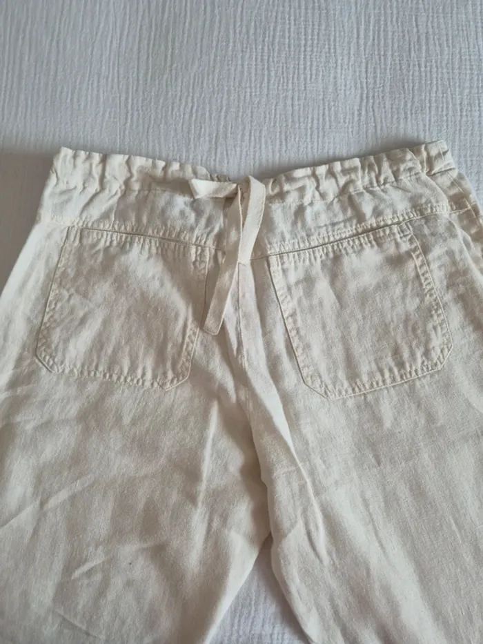 Comptoir des cotonniers - Pantalon beige / écru taille 40 - photo numéro 15