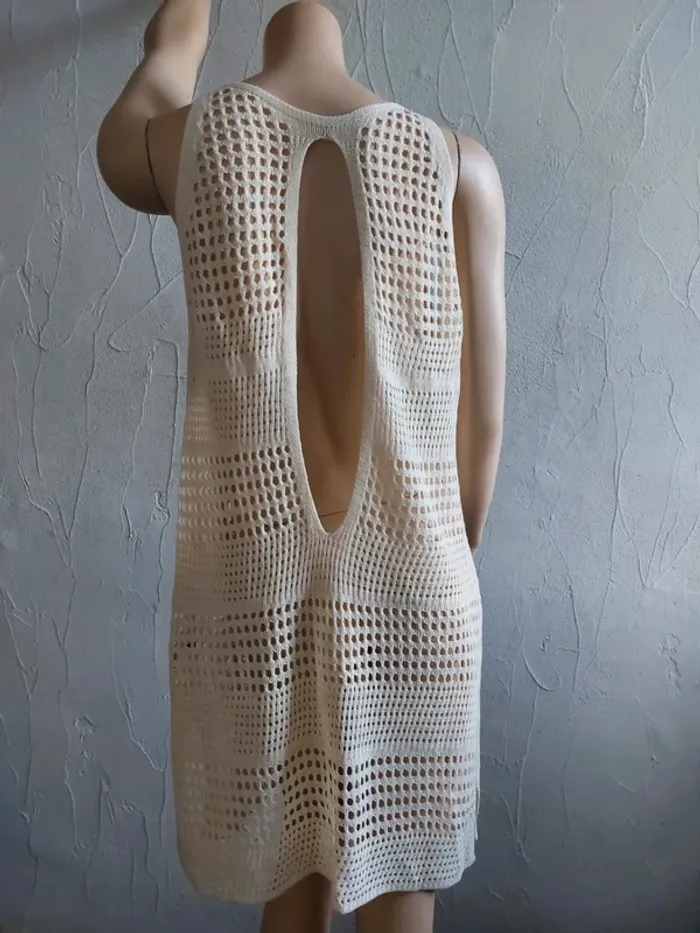Robe ajourée en crochet Taille L - photo numéro 4