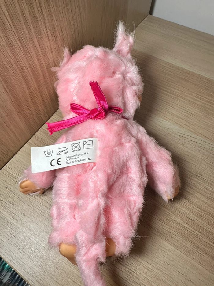 Peluche monchhichi rose - photo numéro 2