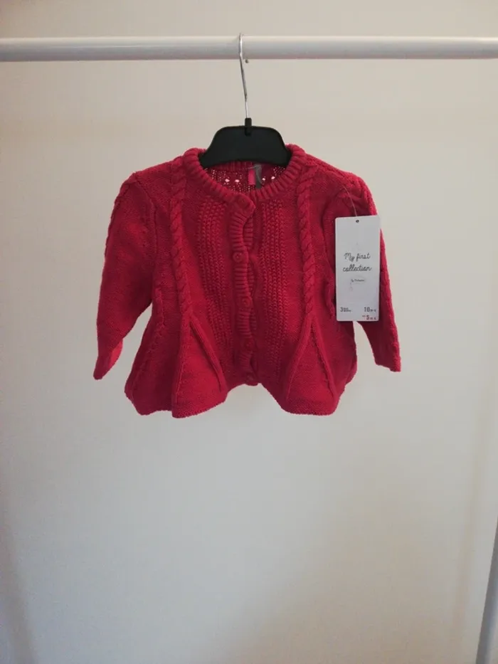Gilet en mailles Orchestra 3 mois 60cm NEUF