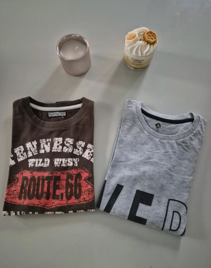 Lot de 2 tee-shirt à manches longues 10 ans