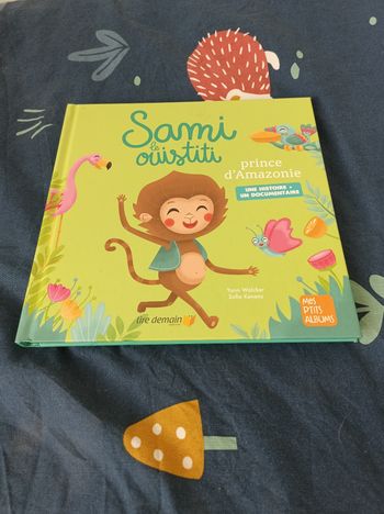 Livre "Sami le ouistiti Prince d'Amazonie".
