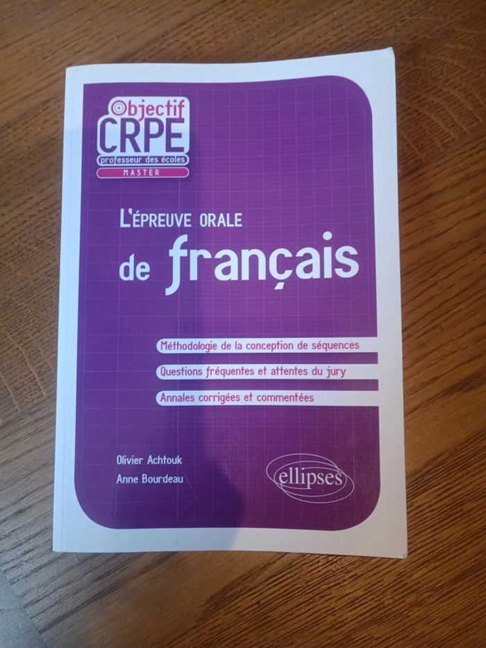 Lot 2 livres préparation concours professeurs des écoles