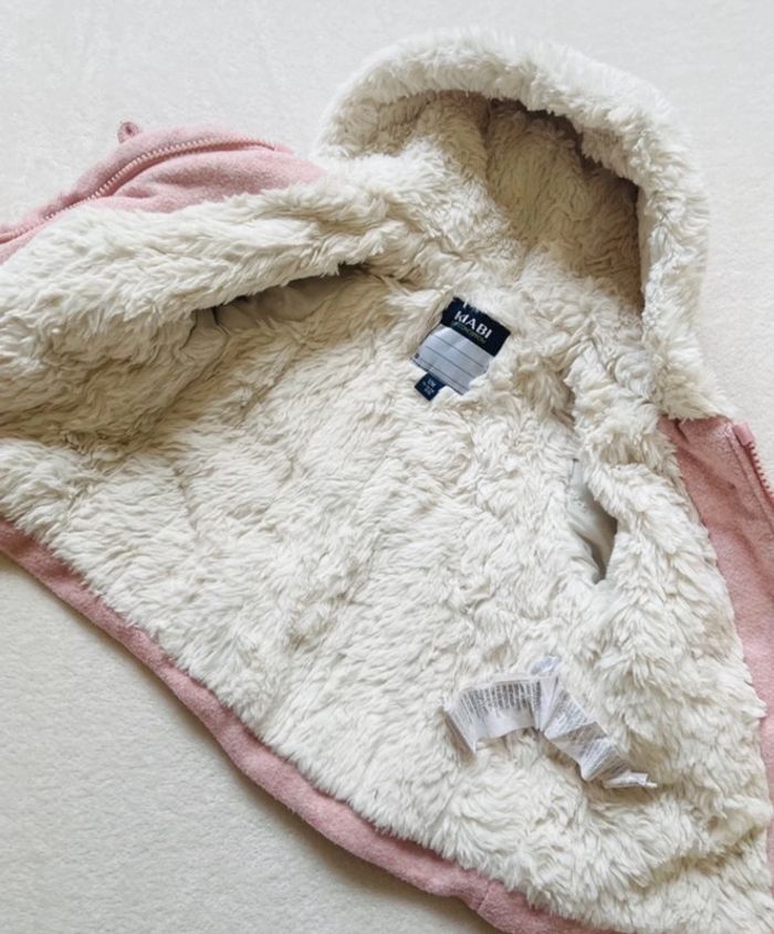 Manteau rose à capuche 12 mois - Kiabi - photo numéro 6