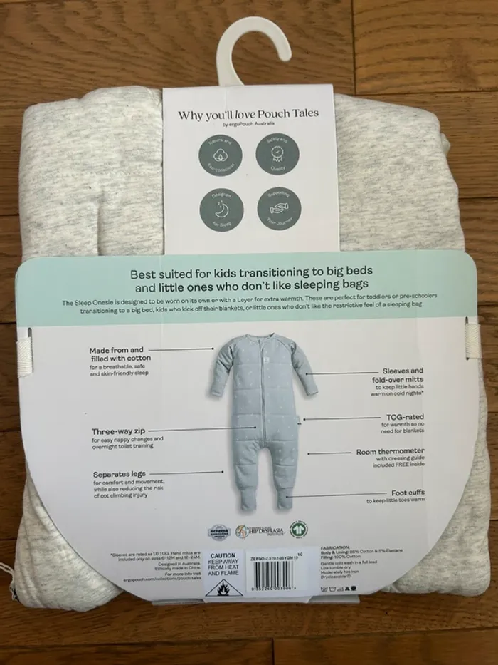 (New) sleep onesie bag 2.5 tog 2-3Y - photo numéro 4