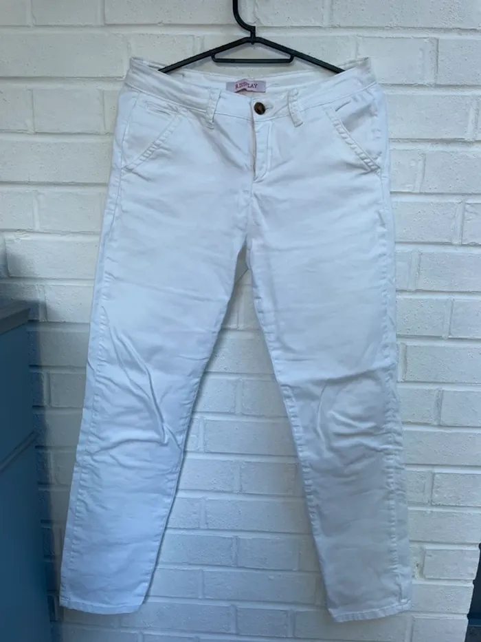 Pantalon blanc R.Display 38
