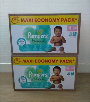 Lot couches Pampers harmonie taille 4