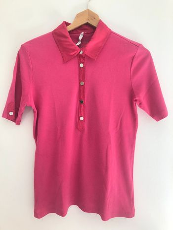 polo à manches courtes rose Margittes