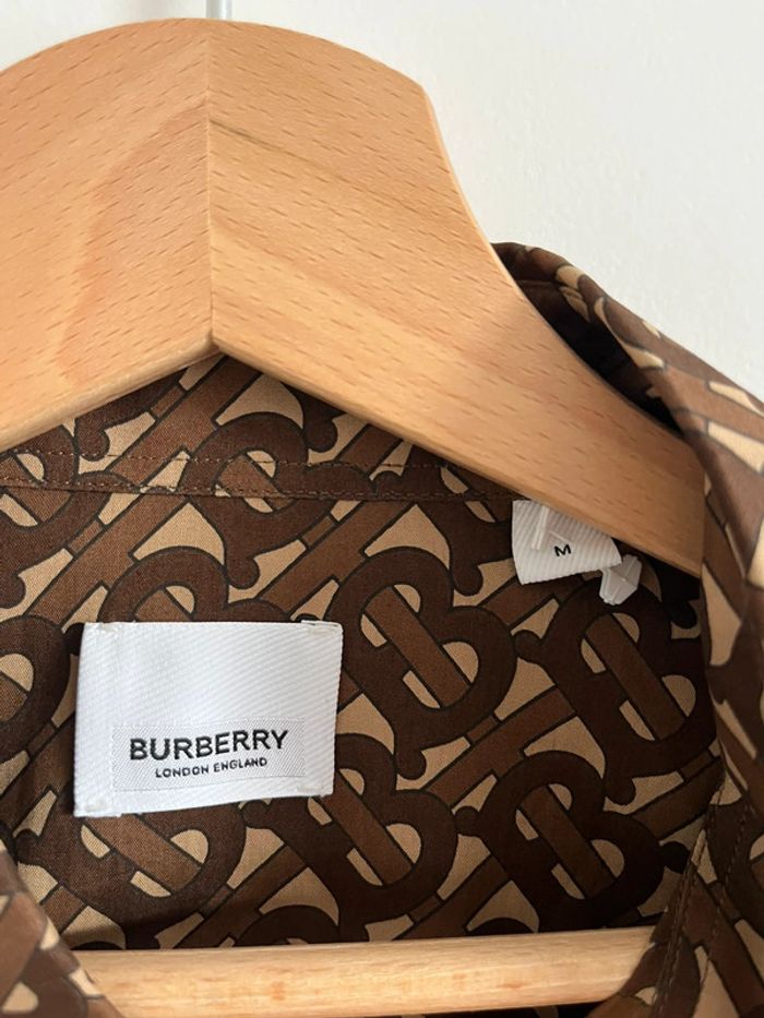 Chemise marron à motifs Burberry - photo numéro 3