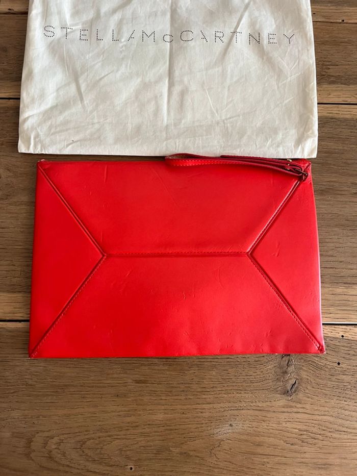 Pochette en cuir rouge Stella McCarteney - photo numéro 5
