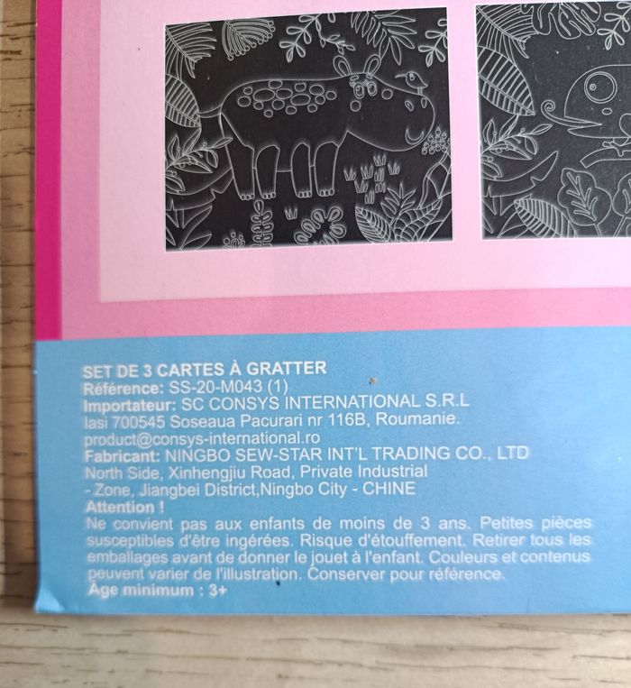 Cartes à gratter animaux de la jungle - photo numéro 3