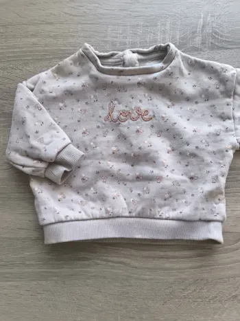 Pull fleuri love Kiabi 9 mois