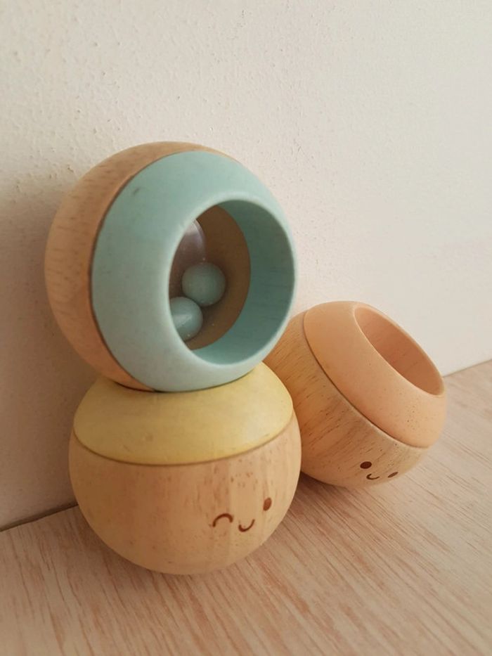 Têtes sensorielles culbuto pastel en bois de Plan toys - photo numéro 13