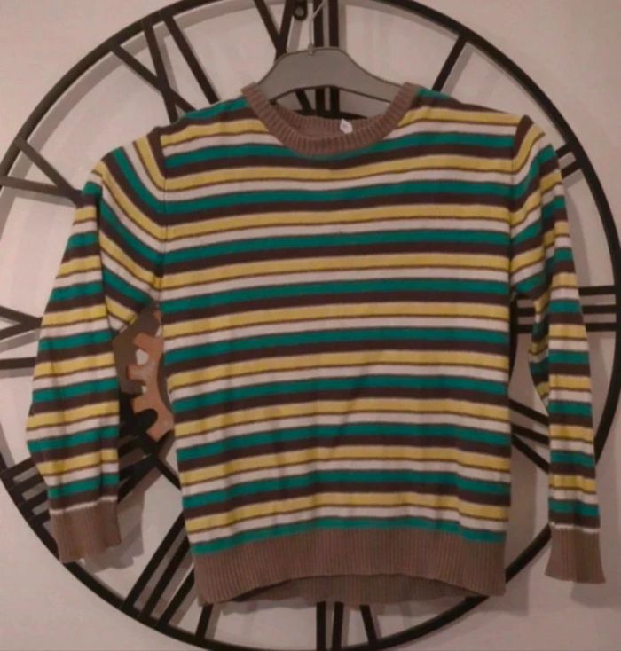 Pull fin garçon 8 ans carton rubik