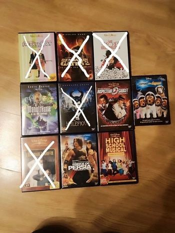 Lot de 5 dvd Disney TBE!