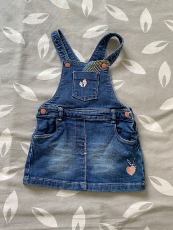 Robe salopette en jean