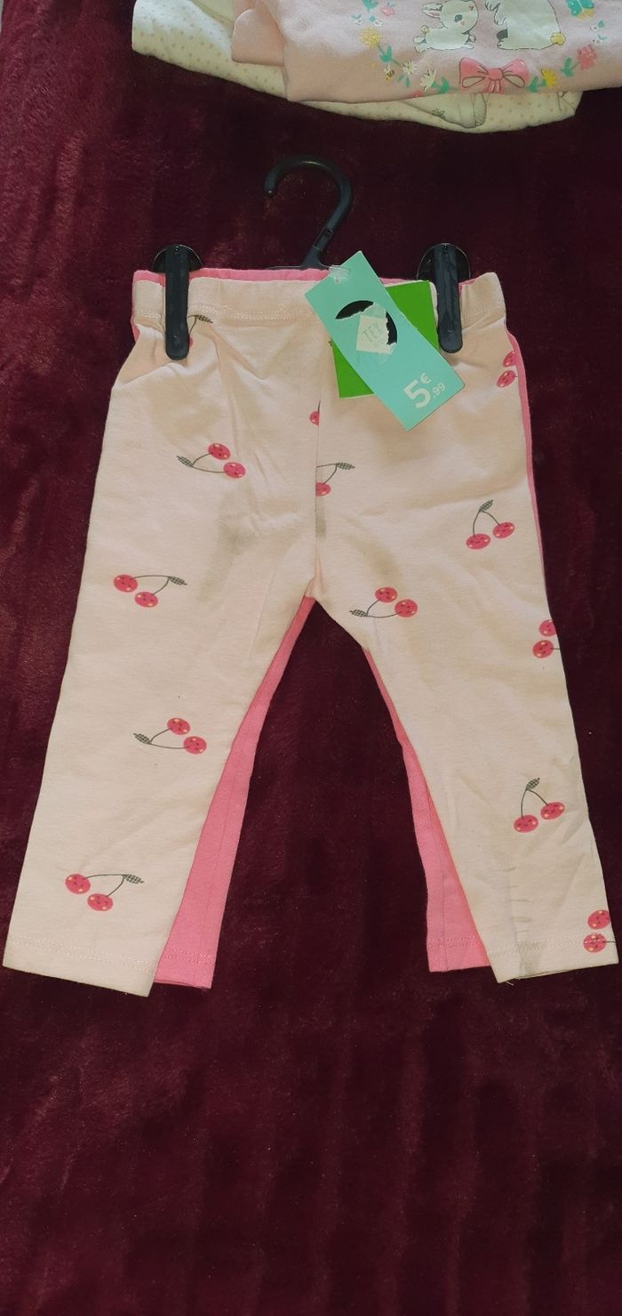 2 leggings bébé fille
