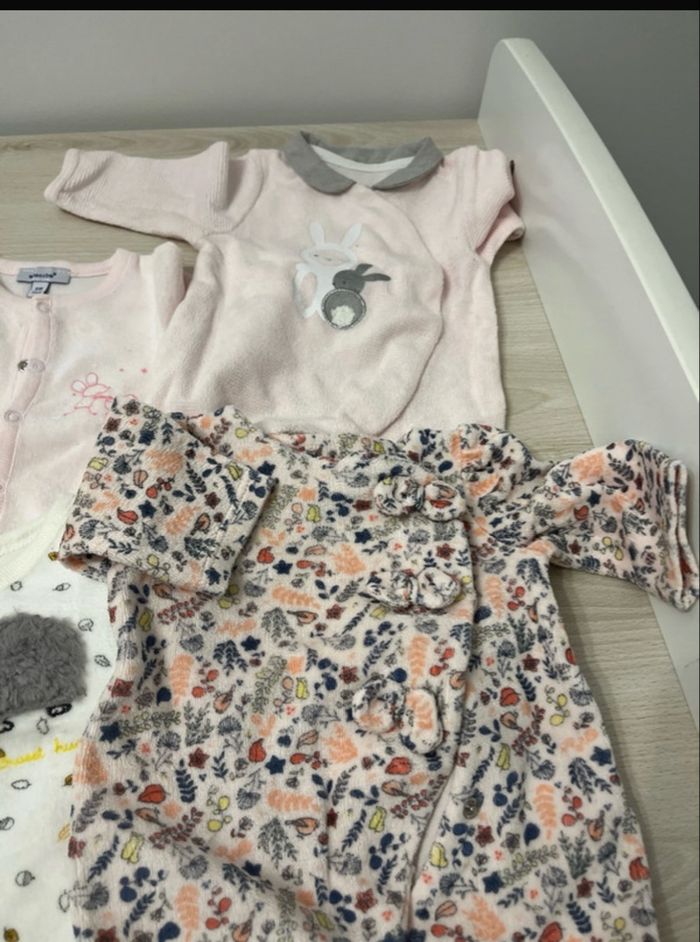 Lot pyjamas bébé fille naissance - photo numéro 3