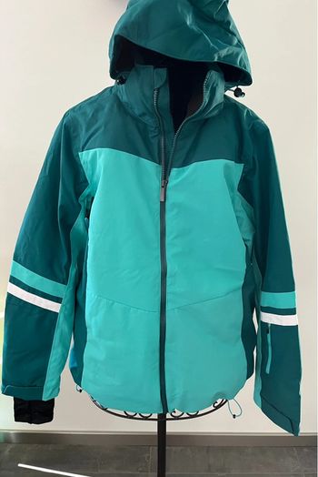 Manteau de ski femme Recco bleu turquoise taille XL