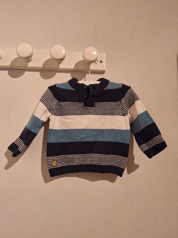 Pull Sergent Major 6 Mois Rayé