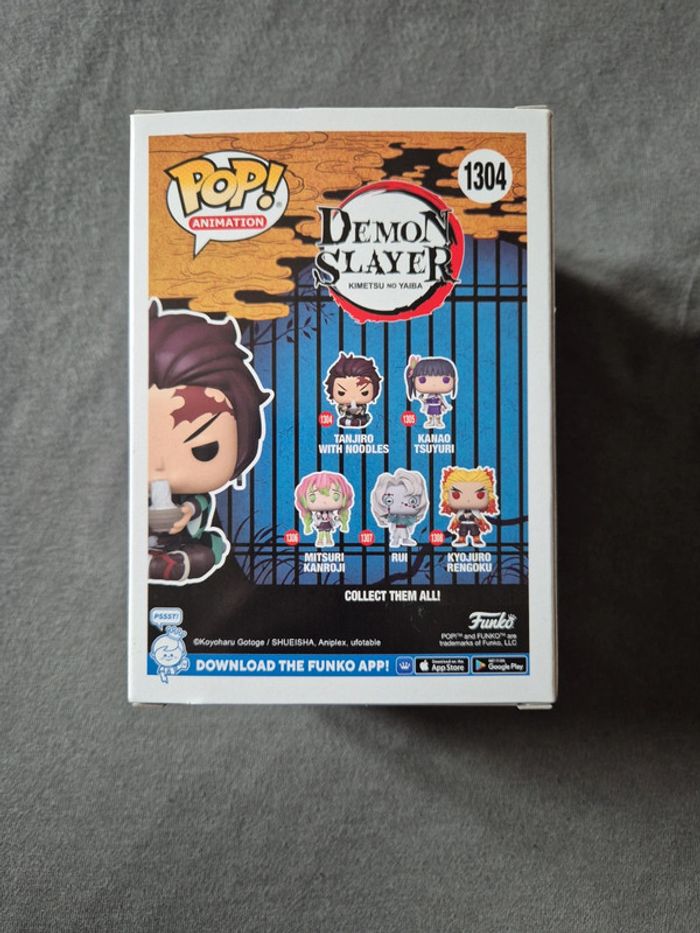 Funko Pop Tanjiro With noodles 1304 Demon Slayer - photo numéro 3