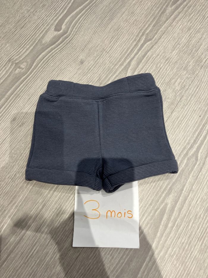 Short bleu gris obaibi