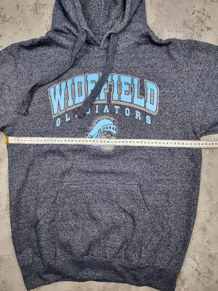 Pull capuche universitaire bleu/gris, M Hommes - photo numéro 7