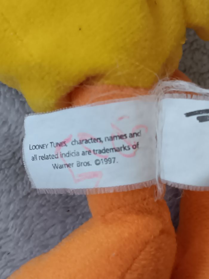 Peluche titi looney tunes vintage - photo numéro 3