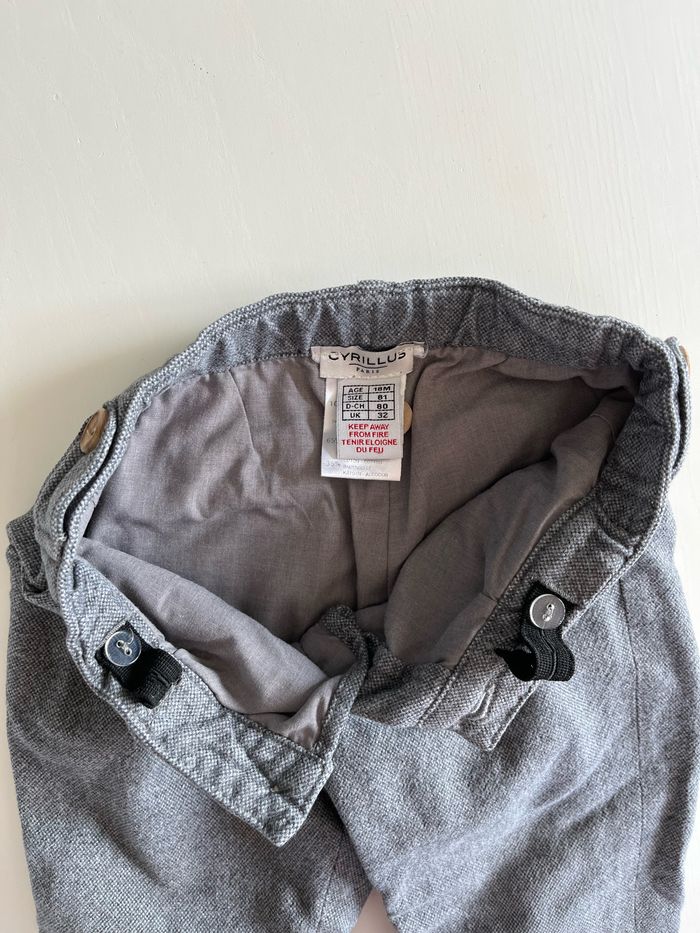 Pantalon bébé gris Cyrillus 18 mois - photo numéro 3