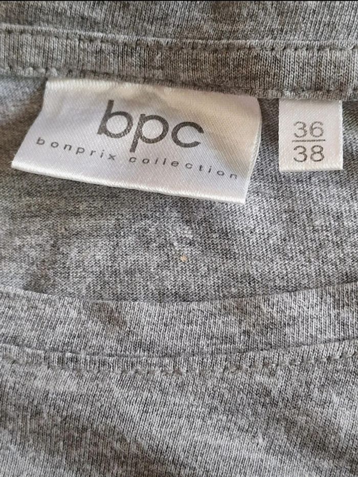 T shirt gris - Taille 36/38 - BonPrix - photo numéro 3