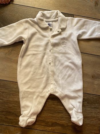 Grenouillère blanche petit bateau 1 mois