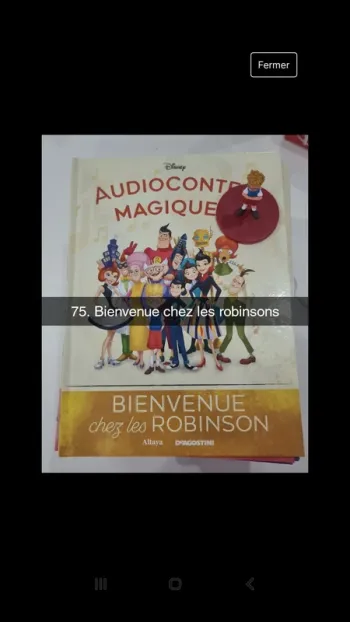 No75 audioconte Magique disney deagostini livre+figurine audio conte compte
