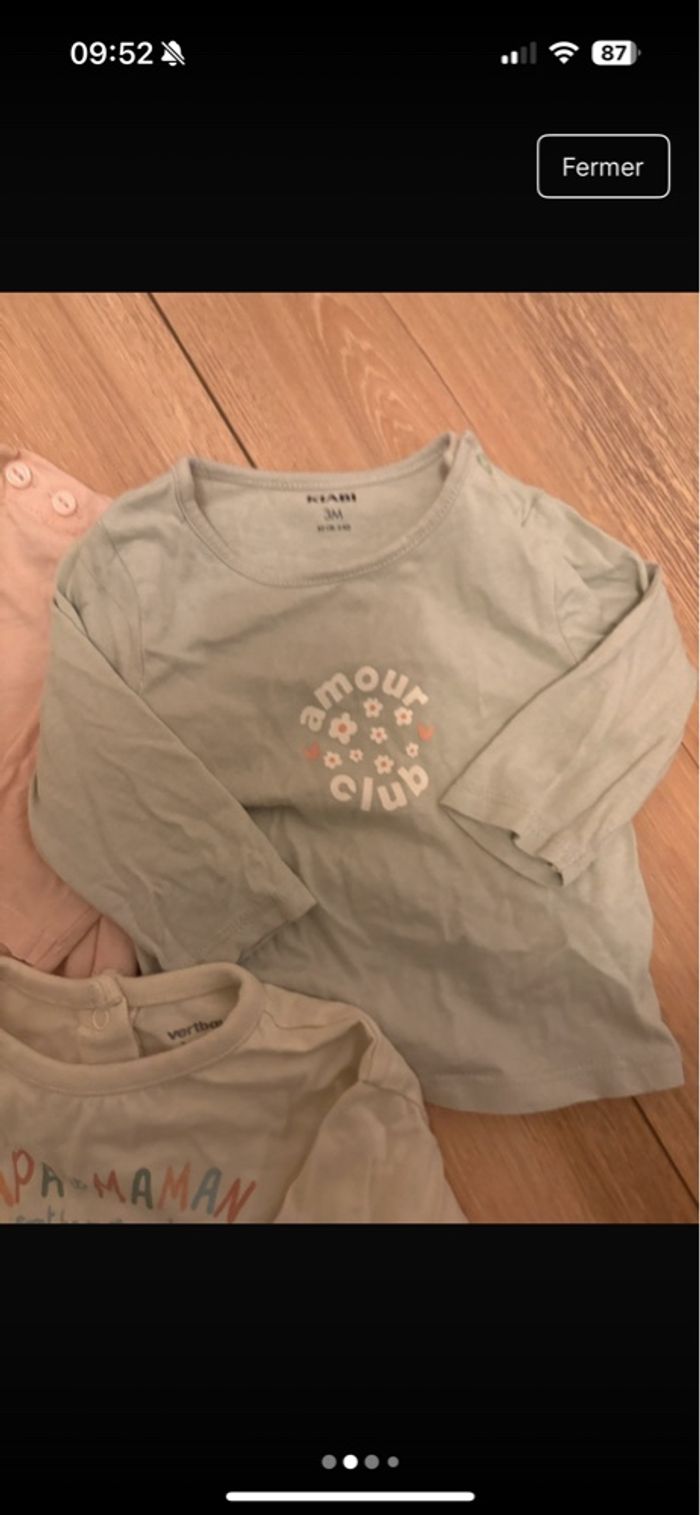 Lot de deux hauts manches longues - photo numéro 3