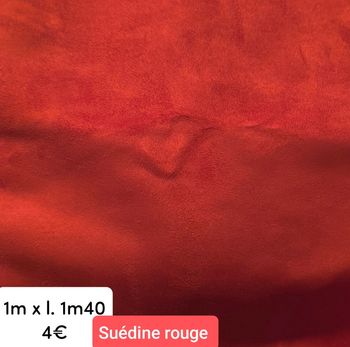 Suédine rouge