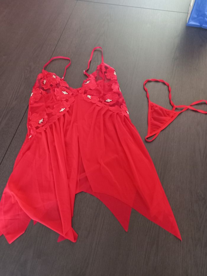 Ensemble lingerie rouge - taille 36