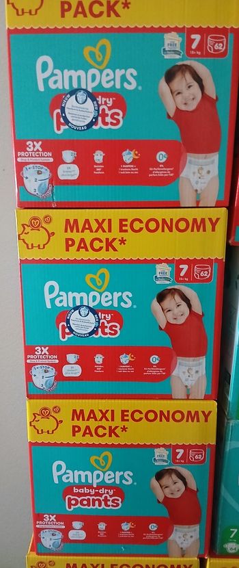 3 carton pampers pants T7 