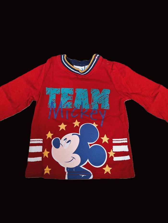 T-shirt manches longues Disney Mickey 18 mois