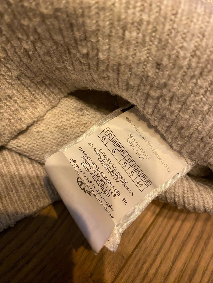 Pull camaieu beige Oh dear, Noël taille S - photo numéro 5