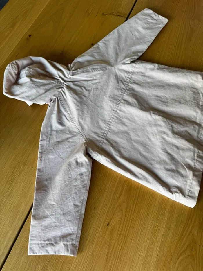 Veste à capuche / coupe-vent rose pâle NEUVE - Taille 4 Ans - photo numéro 9