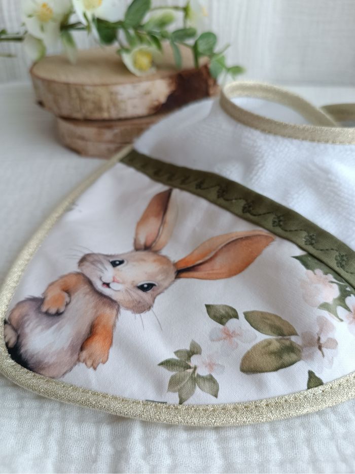 Bavoir naissance lapin - photo numéro 4