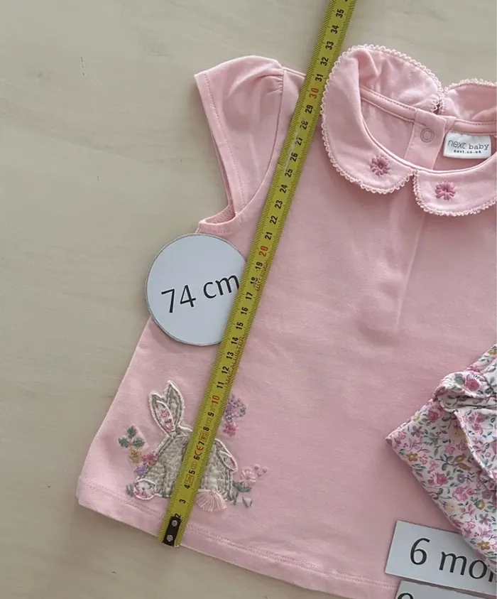Lot de 3 t-shirt 6-9 mois 74 cm - photo numéro 4