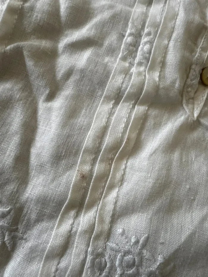 Robe blanche transparente Amaryllis, taille M, très bon état - photo numéro 2