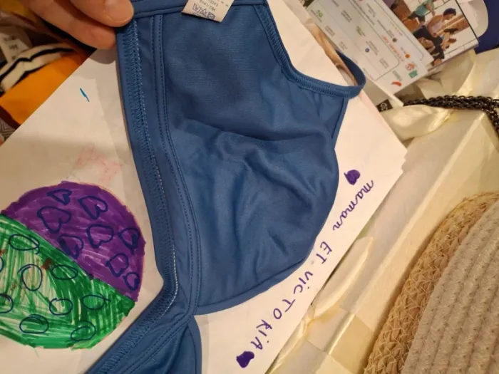 Haut de maillot de bain bleu petrol canard trimph taille 90 C - photo numéro 10