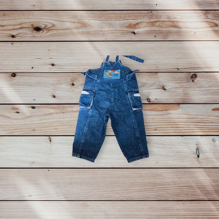 Salopette en jean bébé - 12 mois