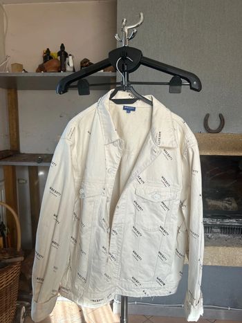 Veste en jean avec logo