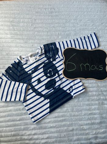 Teeshirt manches longues Petit Bateau 6 mois